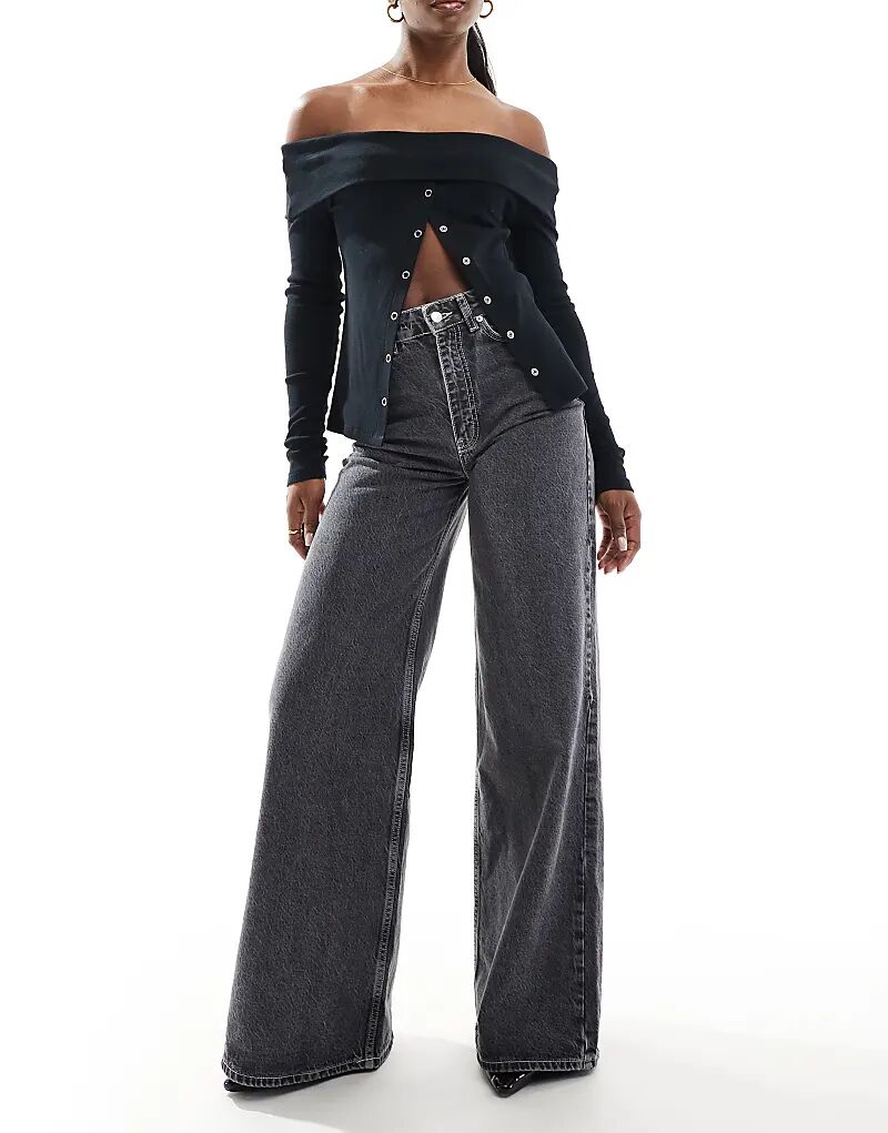 Мягкие широкие джинсы серого цвета ASOS DESIGN
Мягкие широкие джинсы серого цвета ASOS DESIGN