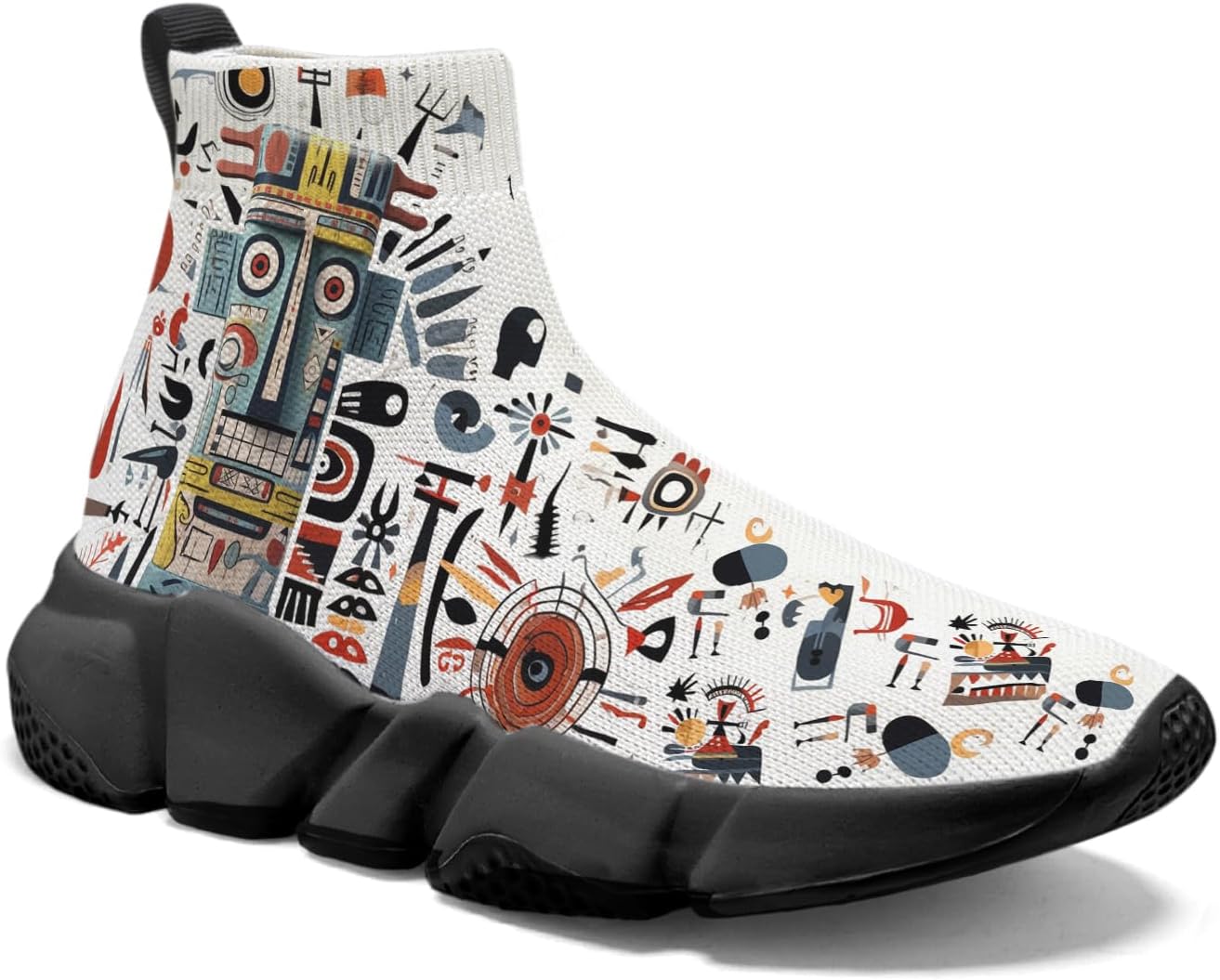 Мужские вязаные носочные кроссовки Hetios - удобные легкие слипоны для ходьбы, Indian Totem_09
Мужские вязаные носочные кроссовки Hetios - удобные легкие слипоны для ходьбы, Indian Totem_09