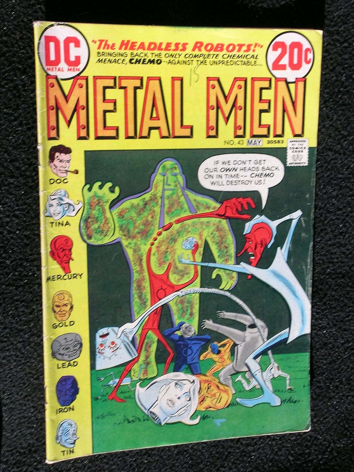 Metal Men #43 (20 cents cover price) (DC Comics)
Metal Men #43 (20 cents cover price) (DC Comics)