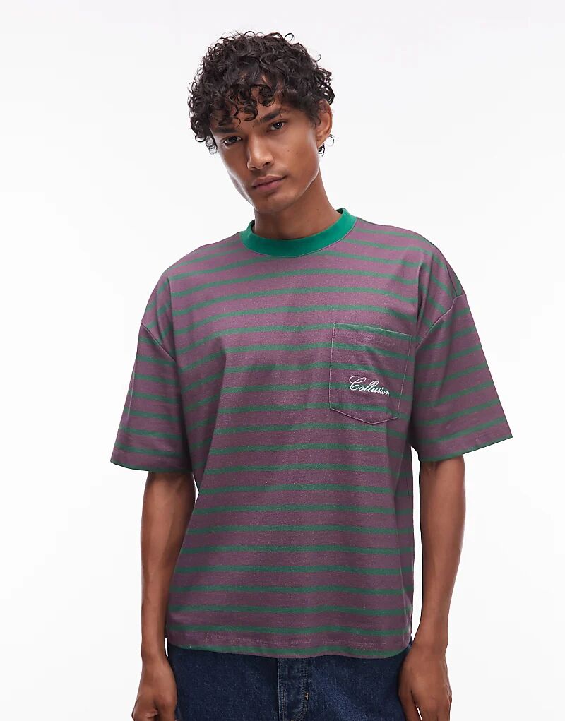 Футболка COLLUSION свободного кроя в полоску фиолетового цвета
Футболка COLLUSION свободного кроя в полоску фиолетового цвета