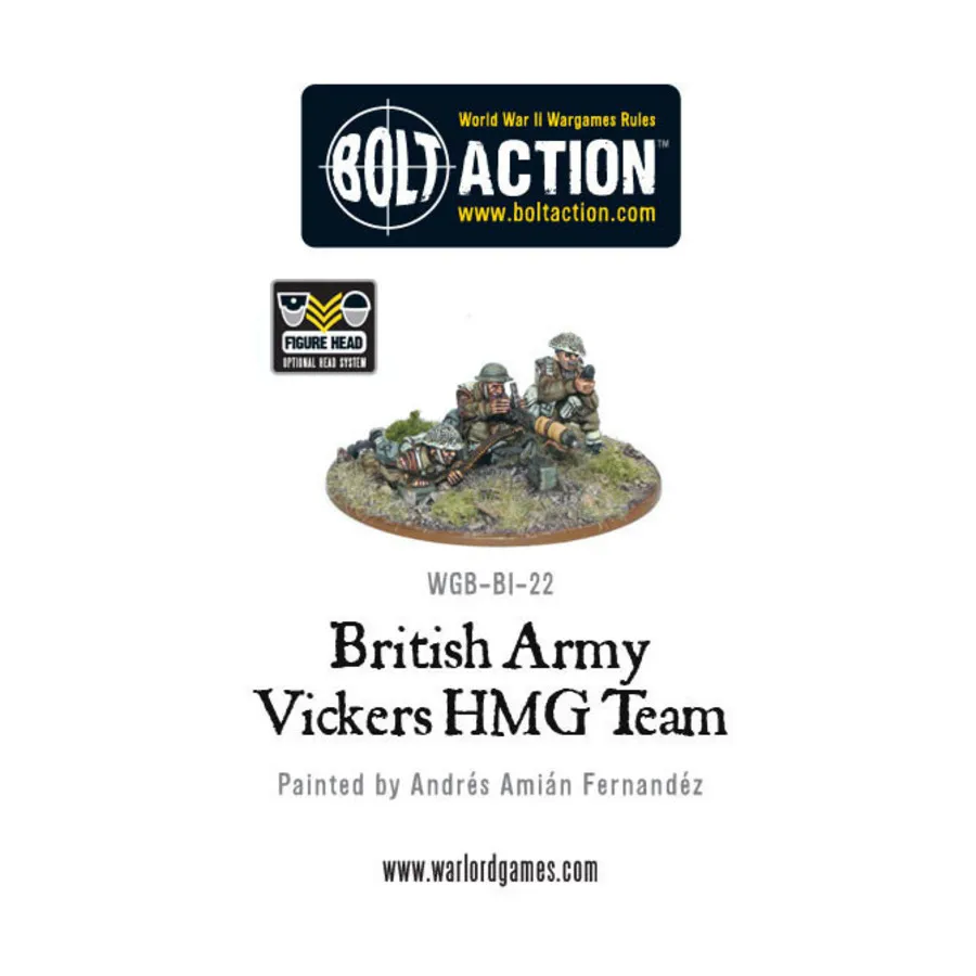 Команда Vickers MMG британской армии, Bolt Action - British Army (28mm)
Команда Vickers MMG британской армии, Bolt Action - British Army (28mm)