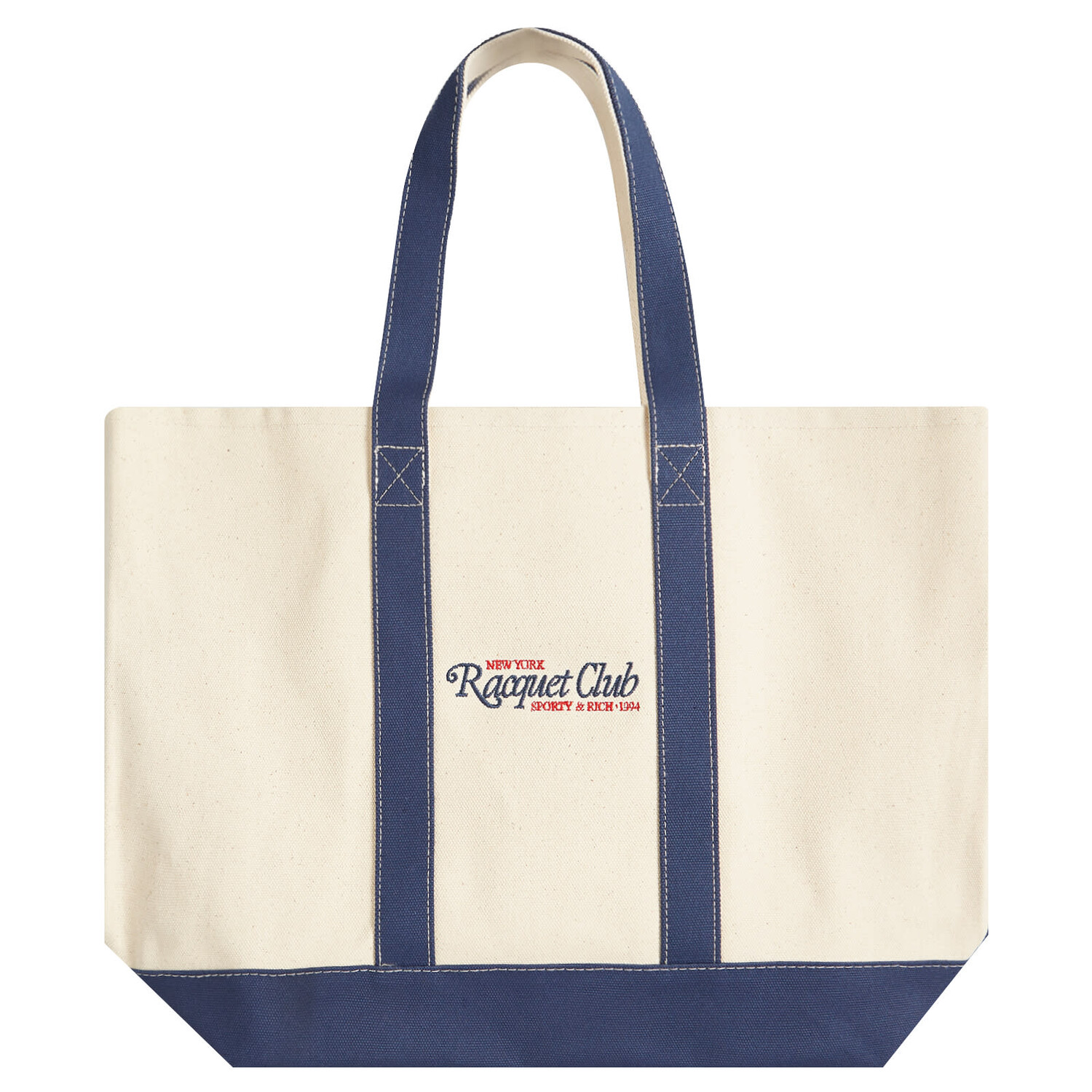 Сумка тоут Sporty & Rich 94 Racquet Club Two Tone Tote Bag, цвет Natural, Navy & Bright Red
Сумка тоут Sporty & Rich 94 Racquet Club Two Tone Tote Bag, цвет Natural, Navy & Bright Red