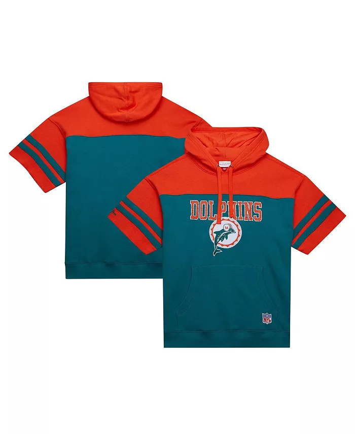 Мужская толстовка с капюшоном Aqua Miami Dolphins Off Field Vintage-like Logo с короткими рукавами Mitchell & Ness
Мужская толстовка с капюшоном Aqua Miami Dolphins Off Field Vintage-like Logo с короткими рукавами Mitchell & Ness