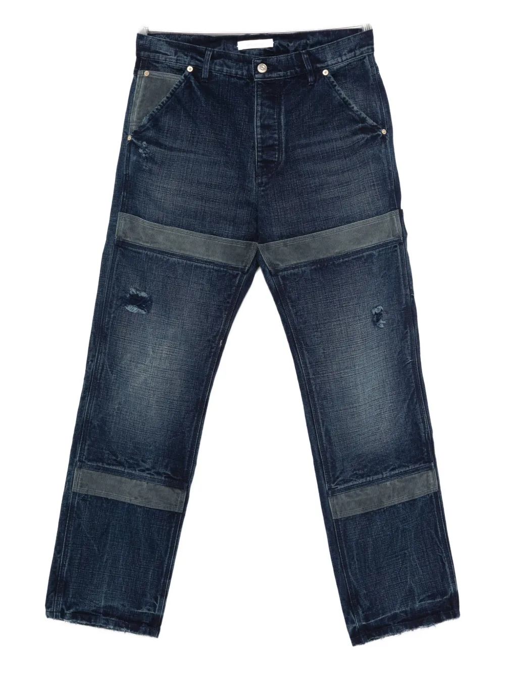 Джинсы с эффектом потертости Wales Bonner, синий
Джинсы с эффектом потертости Wales Bonner, синий