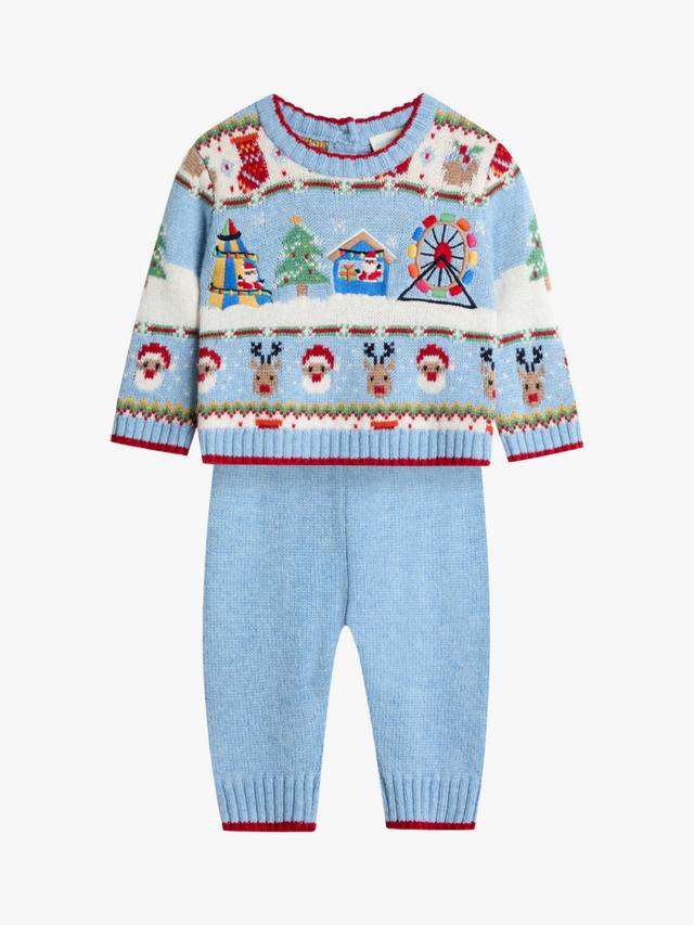 Детский рождественский комплект Fair Isle с джемпером и леггинсами JoJo Maman Bébé, Blue
Детский рождественский комплект Fair Isle с джемпером и леггинсами JoJo Maman Bébé, Blue