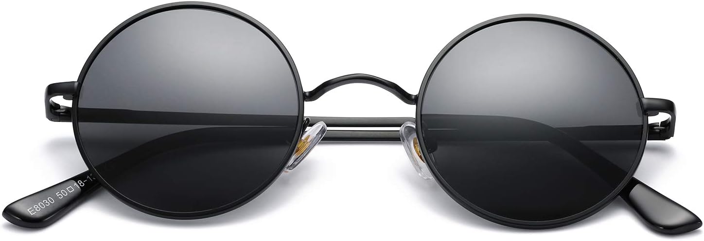 Солнцезащитные очки Pro Acme Small Round Polarized Sunglasses для мужчин и женщин, в стиле ретро, металлические, в стиле хиппи, с защитой от УФ-излучения UV400, C2 - Back Frame/Black Lens
Солнцезащитные очки Pro Acme Small Round Polarized Sunglasses для мужчин и женщин, в стиле ретро, металлические, в стиле хиппи, с защитой от УФ-излучения UV400, C2 - Back Frame/Black Lens