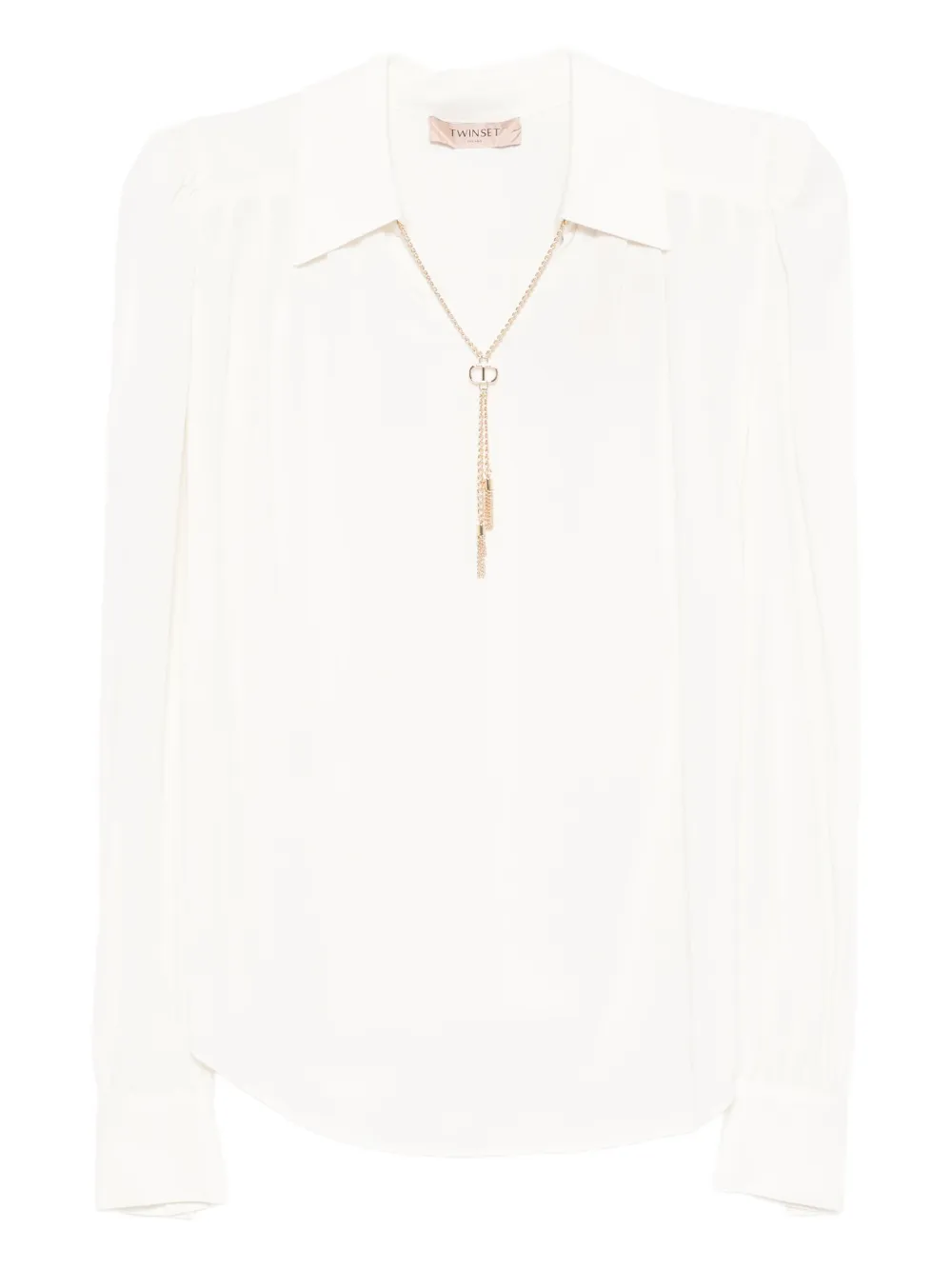 Блузка с воротником поло TWINSET, белый
Блузка с воротником поло TWINSET, белый