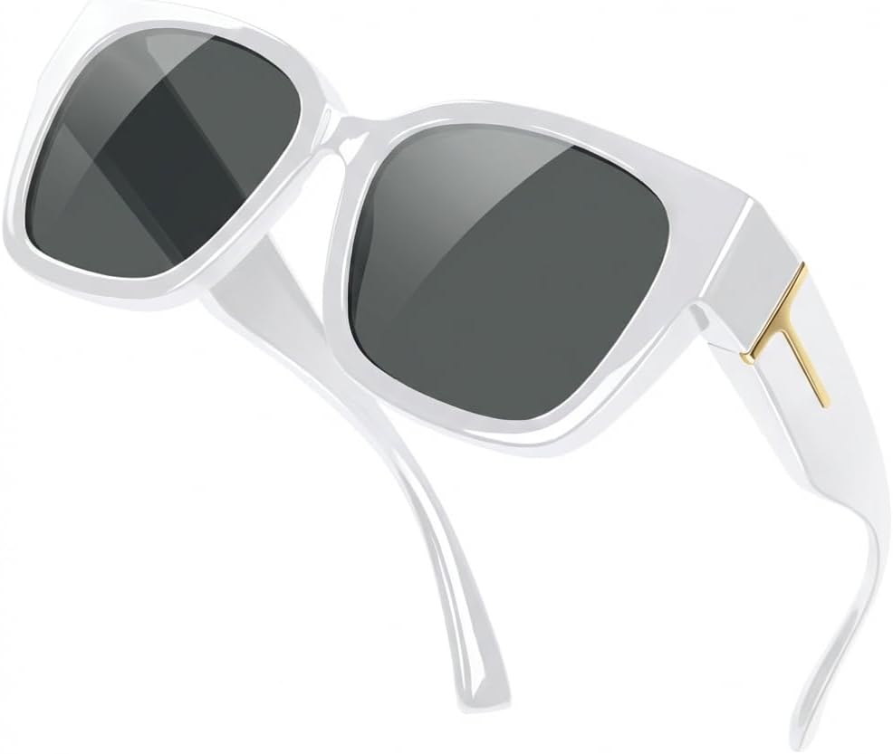 Поляризованные солнцезащитные очки Yogo Vision для ношения поверх обычных очков, подходят для женщин и мужчин, обеспечивают 100% защиту от УФ-излучения, White Frame With Grey Lens
Поляризованные солнцезащитные очки Yogo Vision для ношения поверх обычных очков, подходят для женщин и мужчин, обеспечивают 100% защиту от УФ-излучения, White Frame With Grey Lens