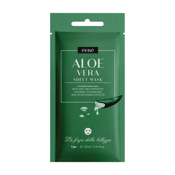 Регенерирующая и успокаивающая маска для лица с алоэ на тканевой основе, 22 мл Erne La forza della bellezza
Регенерирующая и успокаивающая маска для лица с алоэ на тканевой основе, 22 мл Erne La forza della bellezza