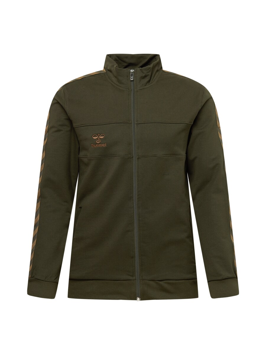 Спортивная толстовка с капюшоном на молнии Hummel, хаки 
Спортивная толстовка с капюшоном на молнии Hummel, хаки