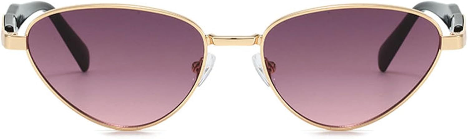 Солнцезащитные очки Willochra в стиле ретро с металлическим треугольником для женщин и мужчин, узкие, тонкие, черные, милые, в форме кошачьего глаза, узкие S-образные, Purple
Солнцезащитные очки Willochra в стиле ретро с металлическим треугольником для женщин и мужчин, узкие, тонкие, черные, милые, в форме кошачьего глаза, узкие S-образные, Purple