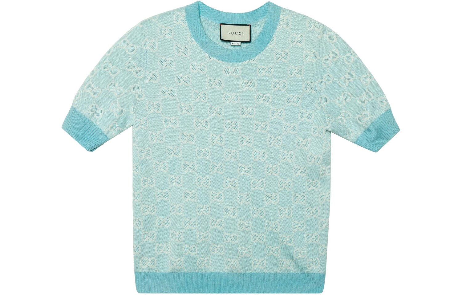 Свитер Gucci женский, светло-голубой
Свитер Gucci женский, светло-голубой