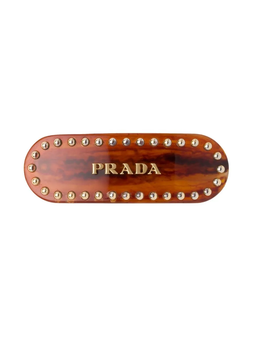 Заколка для волос с логотипом Prada, коричневый
Заколка для волос с логотипом Prada, коричневый