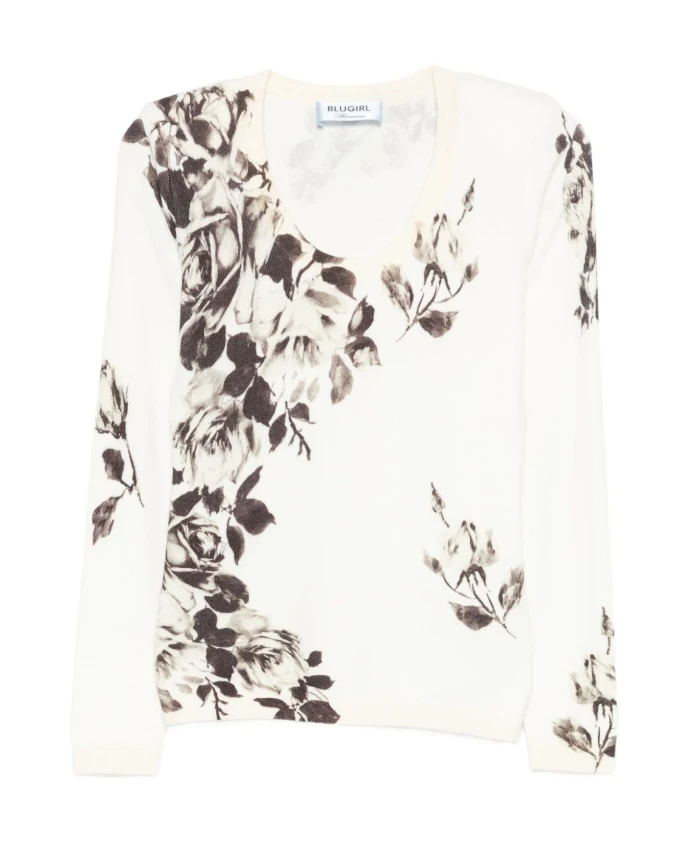 Свитер с цветочным принтом Blugirl, мультиколор
Свитер с цветочным принтом Blugirl, мультиколор