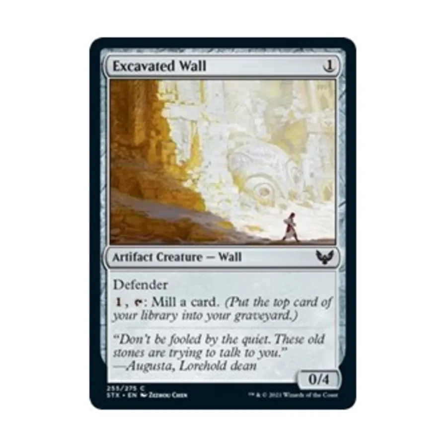 CCG Раскопанная стена (С), MTG - Strixhaven - School of Mages 
CCG Раскопанная стена (С), MTG - Strixhaven - School of Mages