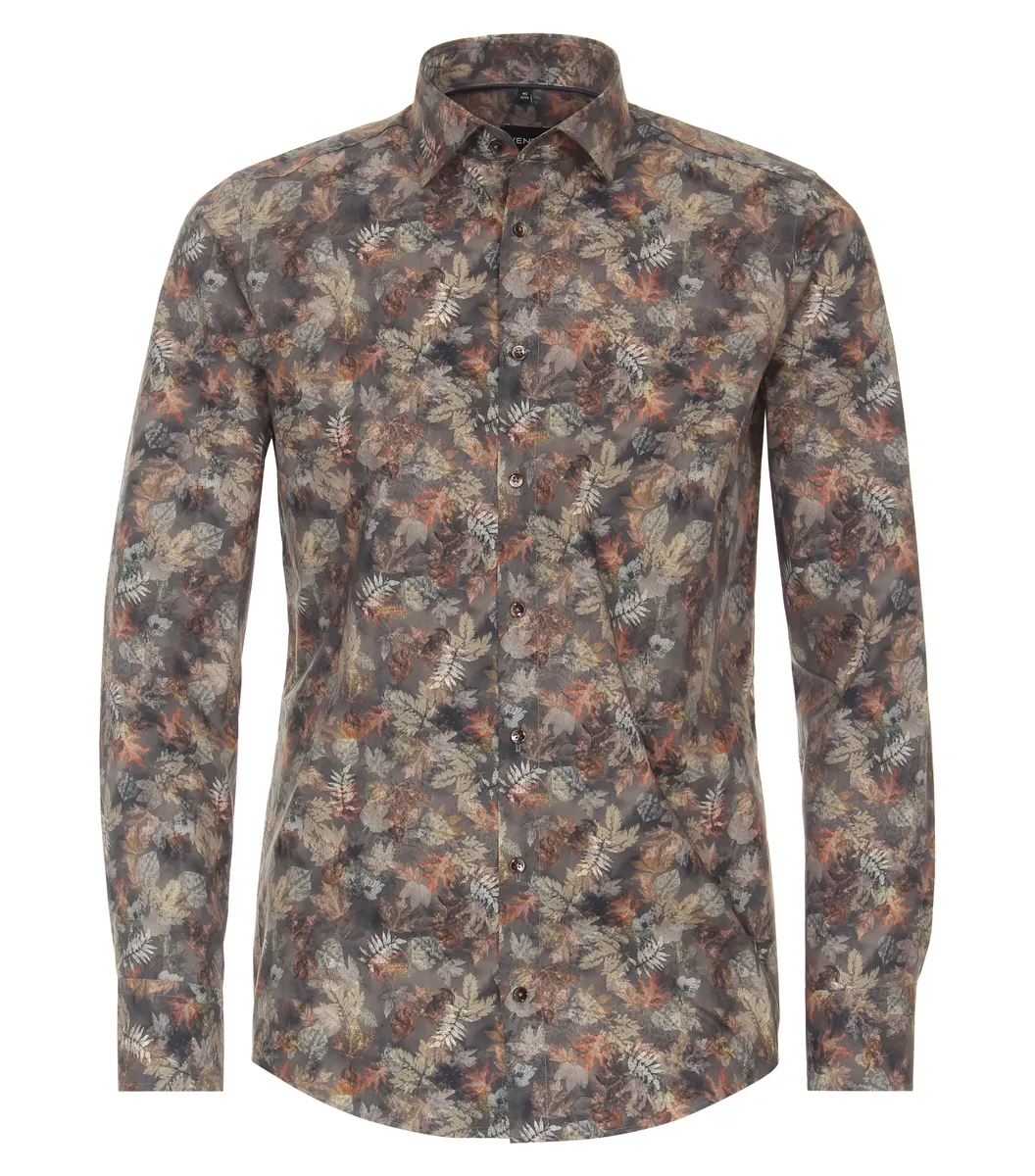 Деловая рубашка VENTI "Деловая рубашка VENTI принт", коричневый 
Деловая рубашка VENTI "Деловая рубашка VENTI принт", коричневый