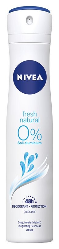 Nivea, Fresh Natural, женский антиперспирант, 200 мл
Nivea, Fresh Natural, женский антиперспирант, 200 мл
