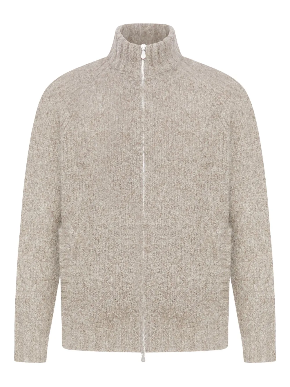 Кардиган на молнии с высоким воротником Brunello Cucinelli, нейтральный
Кардиган на молнии с высоким воротником Brunello Cucinelli, нейтральный