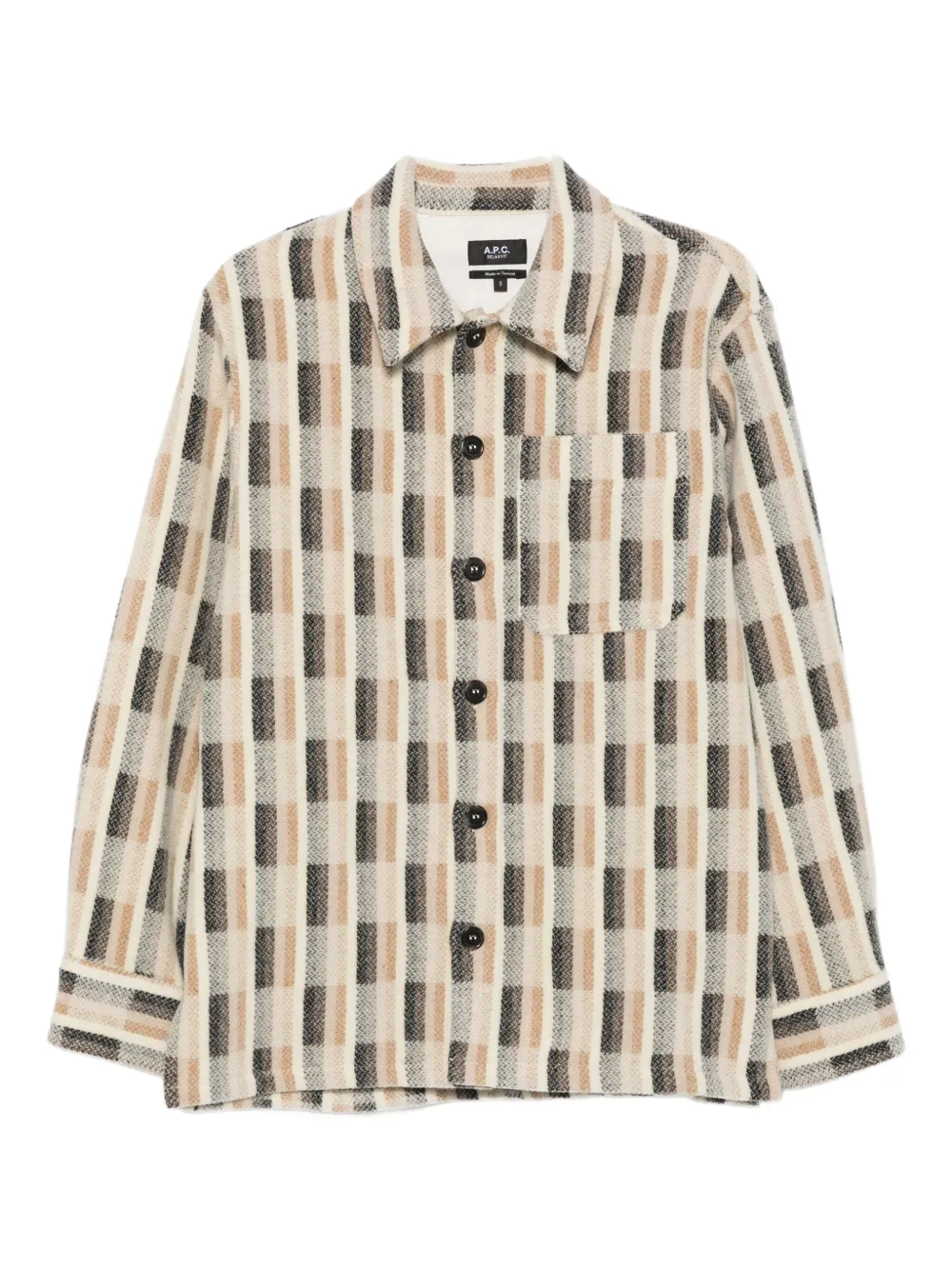Шерстяная куртка в клетку A.P.C., нейтральный
Шерстяная куртка в клетку A.P.C., нейтральный