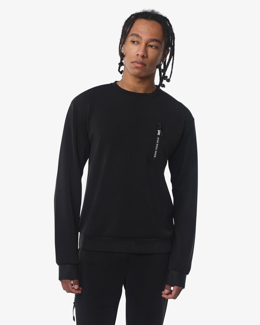 JAKED Черная синтетическая фитнес-толстовка для мужчин
JAKED Черная синтетическая фитнес-толстовка для мужчин