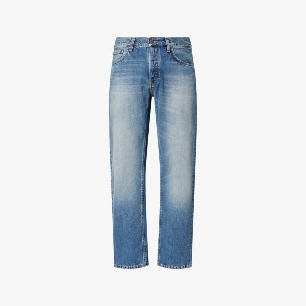 Джинсы Nudie Jeans Rufus прямого кроя, голубой
Джинсы Nudie Jeans Rufus прямого кроя, голубой