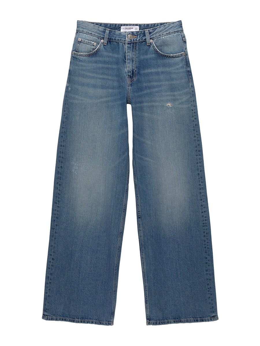 Джинсы с широкими штанинами Pull&Bear, синий деним
Джинсы с широкими штанинами Pull&Bear, синий деним