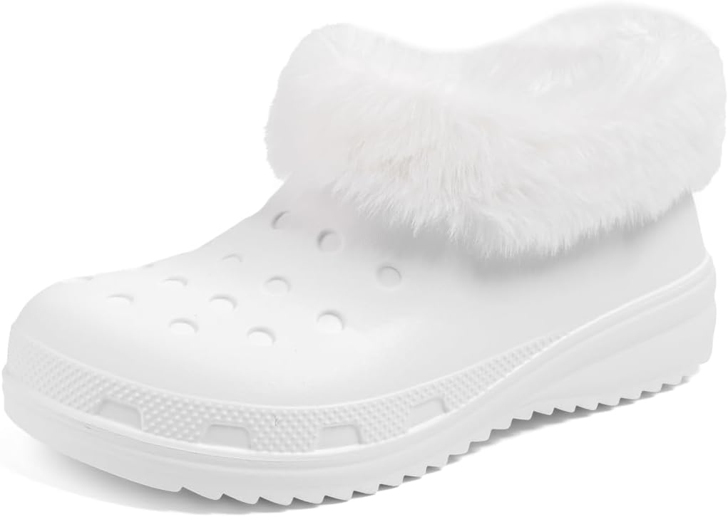 KIDSUN Унисекс Взрослые Подкладные Сабо Женские Мужские Водонепроницаемые Зимние Теплые Пушистые Тапочки с Флисовой Подкладкой Домашние Легкие Обувь для Дома и Улицы, белый
KIDSUN Унисекс Взрослые Подкладные Сабо Женские Мужские Водонепроницаемые Зимние Теплые Пушистые Тапочки с Флисовой Подкладкой Домашние Легкие Обувь для Дома и Улицы, белый