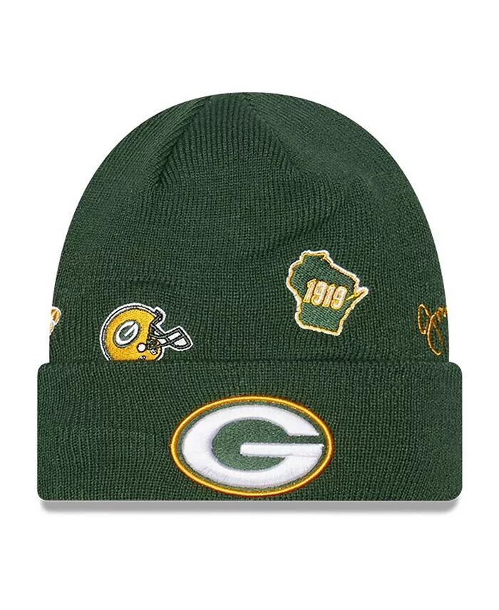 Зеленая вязаная шапка Big Boys с манжетами и фирменным стилем Green Bay Packers New Era
Зеленая вязаная шапка Big Boys с манжетами и фирменным стилем Green Bay Packers New Era