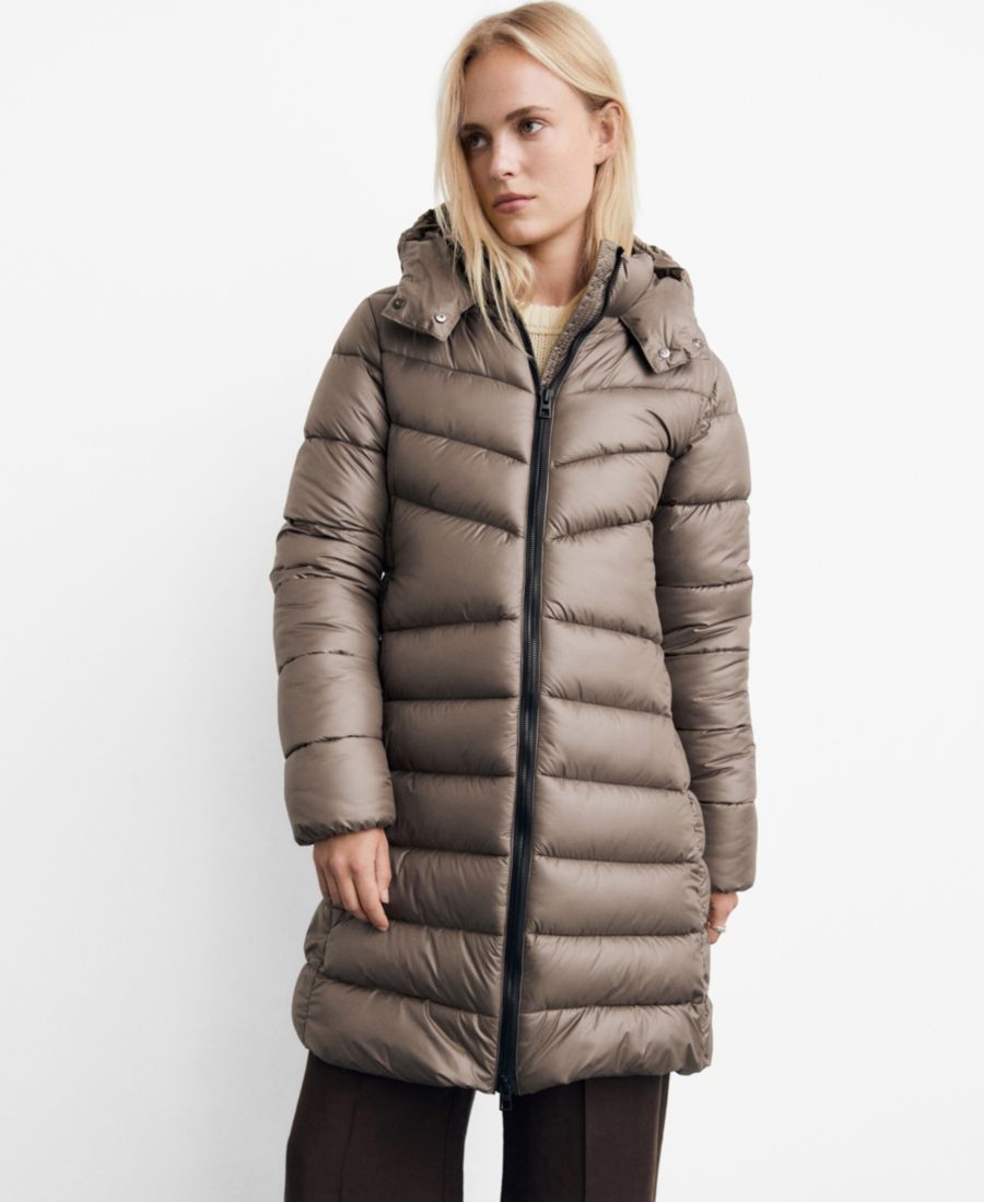 Женское стеганое пальто с капюшоном MANGO, Medium Brown
Женское стеганое пальто с капюшоном MANGO, Medium Brown