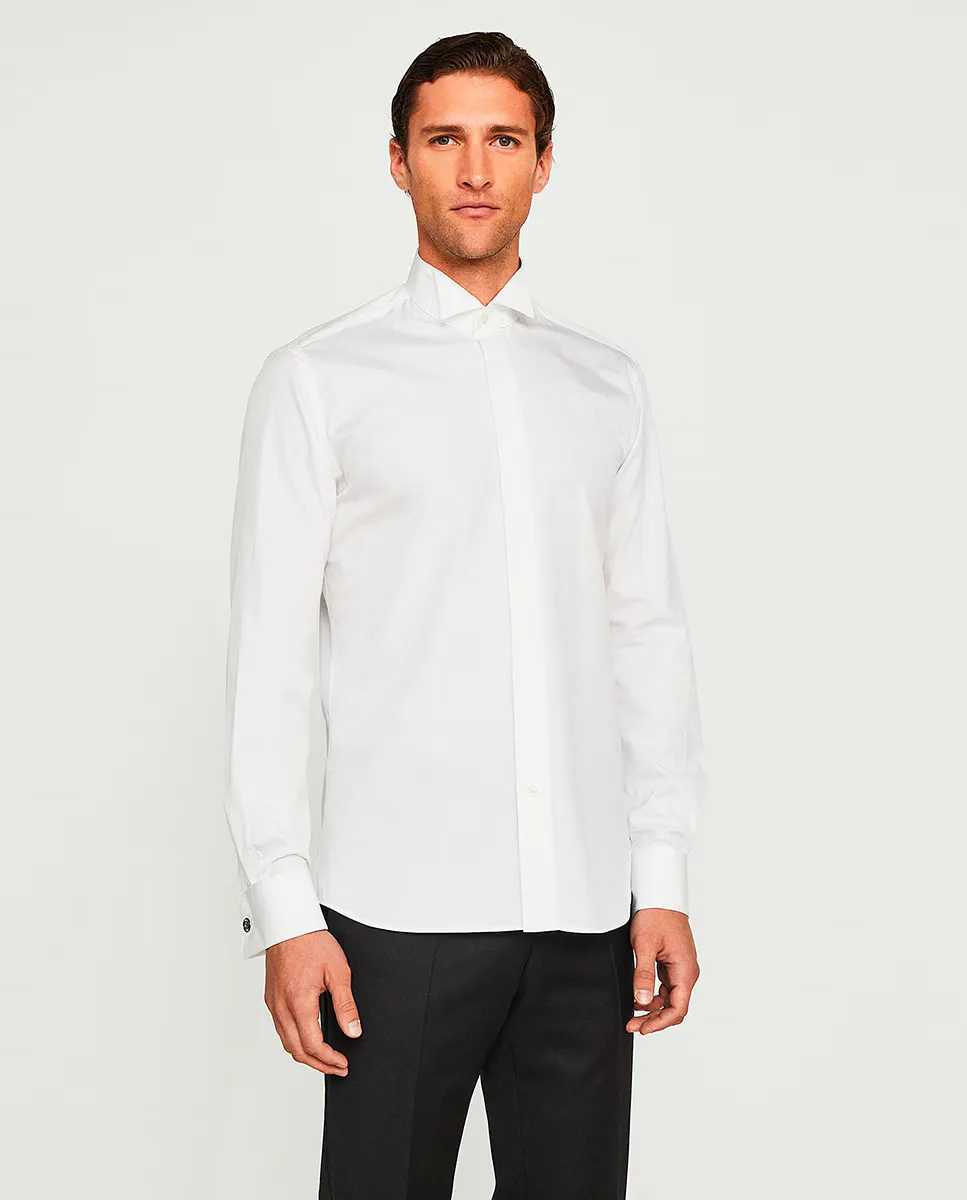 Рубашка под смокинг из поплина с двойными манжетами Mirto, белый
Рубашка под смокинг из поплина с двойными манжетами Mirto, белый