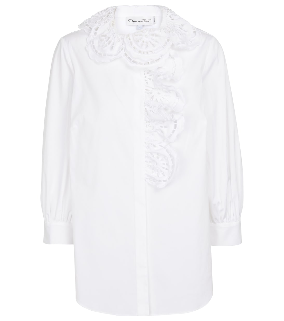 Рубашка из вышитого хлопкового поплина Oscar de la Renta, белый
Рубашка из вышитого хлопкового поплина Oscar de la Renta, белый