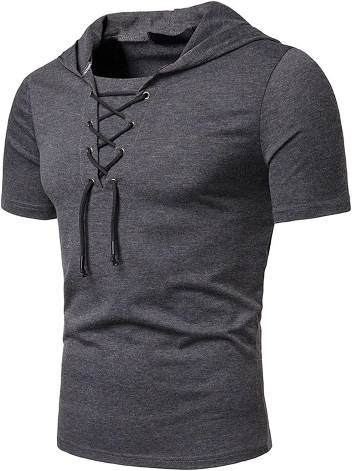 Мужская футболка с капюшоном на шнурке, V-образным вырезом и коротким рукавом SWJGLITTR
Мужская футболка с капюшоном на шнурке, V-образным вырезом и коротким рукавом SWJGLITTR