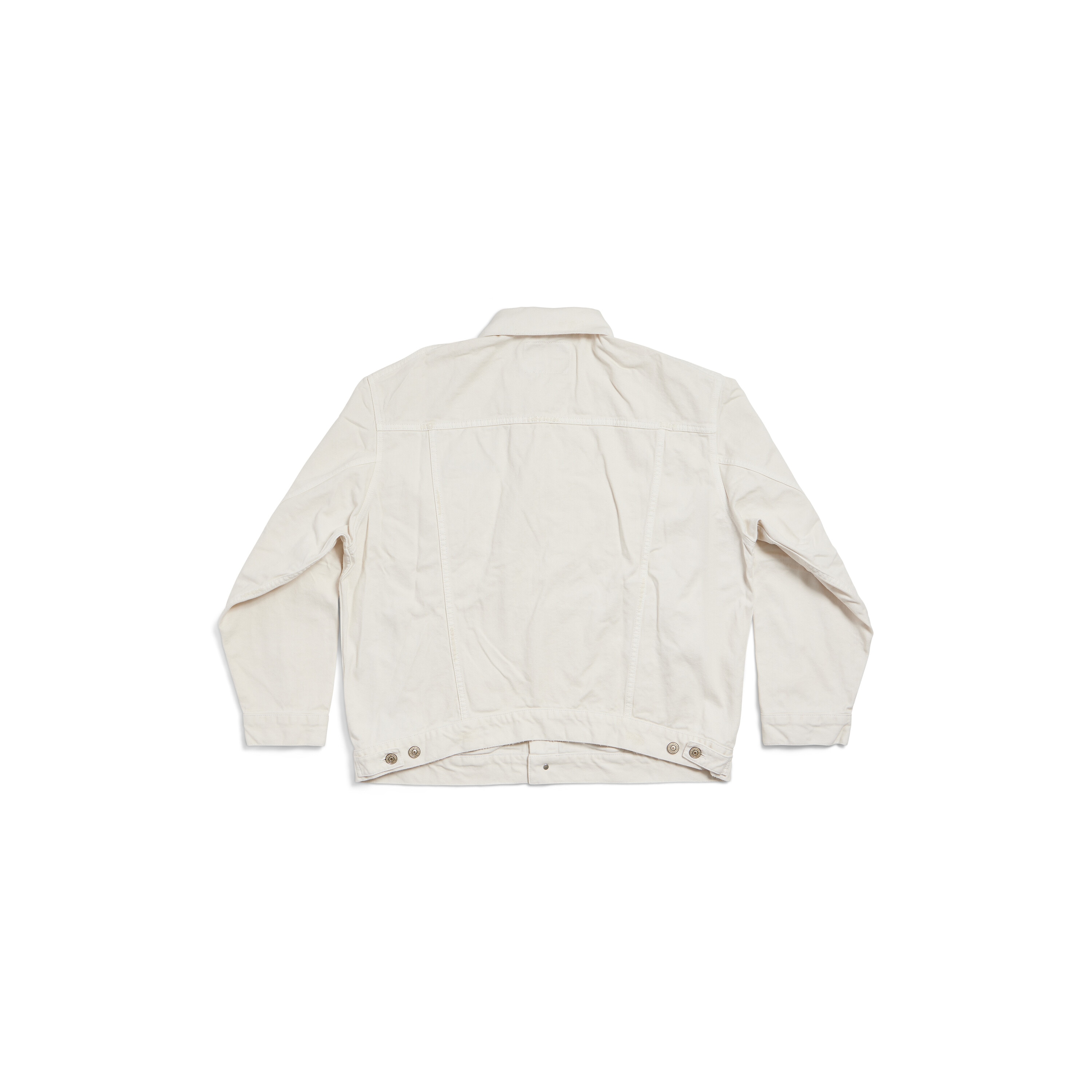 Джинсовая куртка Regular Fit из белого денима BALENCIAGA, белый
Джинсовая куртка Regular Fit из белого денима BALENCIAGA, белый