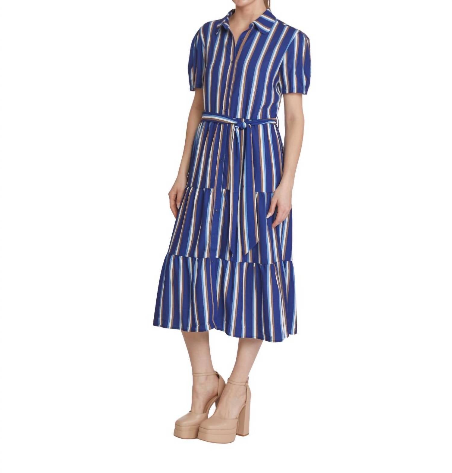 Chloe Платье в синюю полоску TAYLOR TILLMAN 
Chloe Платье в синюю полоску TAYLOR TILLMAN