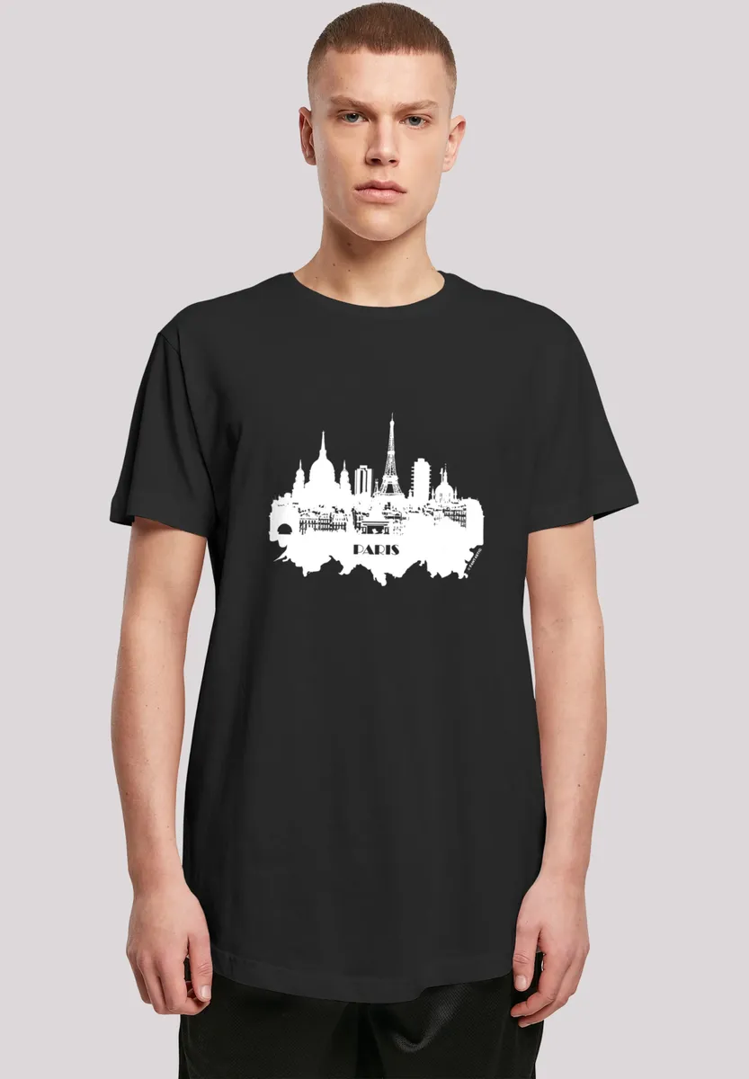 F4NT4STIC Футболка "PARIS SKYLINE LONG TEE", принт, черный 
F4NT4STIC Футболка "PARIS SKYLINE LONG TEE", принт, черный