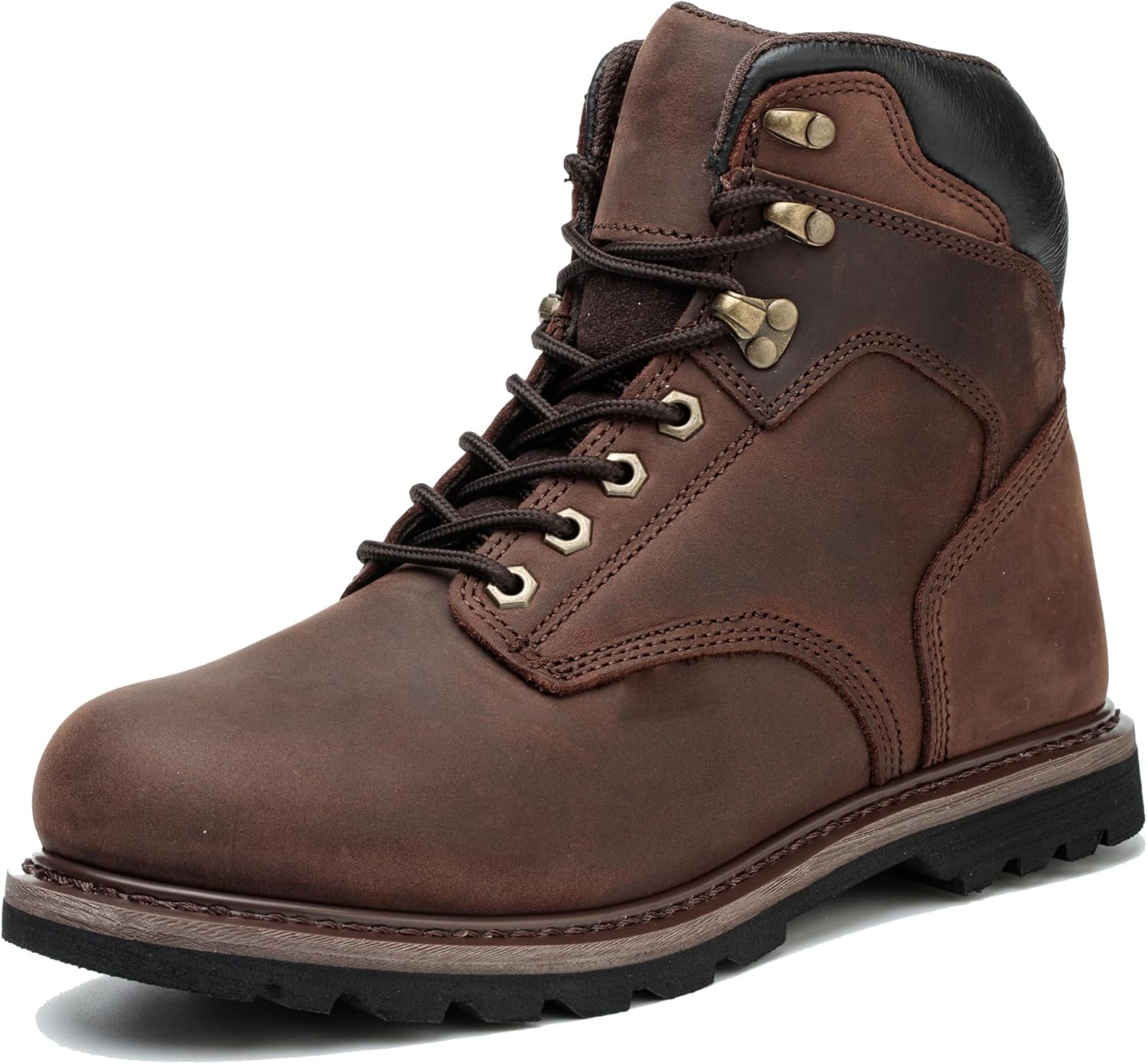 Мужские ботинки водонепроницаемые комфортные против усталости с мягким носком, противоскользящие ботинки для строительства и безопасности Generic, коричневый
Мужские ботинки водонепроницаемые комфортные против усталости с мягким носком, противоскользящие ботинки для строительства и безопасности Generic, коричневый