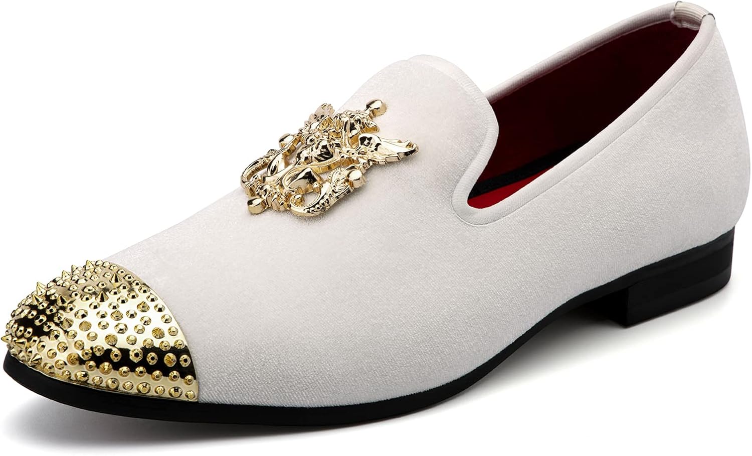 Мужские бархатные лоферы Meijiana с металлическими украшениями, праздничные роскошные лоферы, белый
Мужские бархатные лоферы Meijiana с металлическими украшениями, праздничные роскошные лоферы, белый