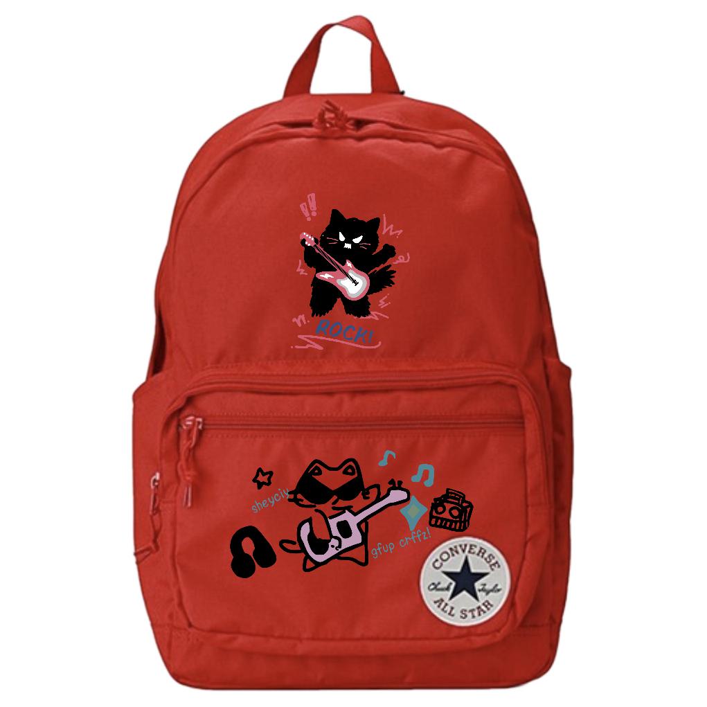Converse Полиэстеровый рюкзак обычный унисекс красный, Rock cats
Converse Полиэстеровый рюкзак обычный унисекс красный, Rock cats