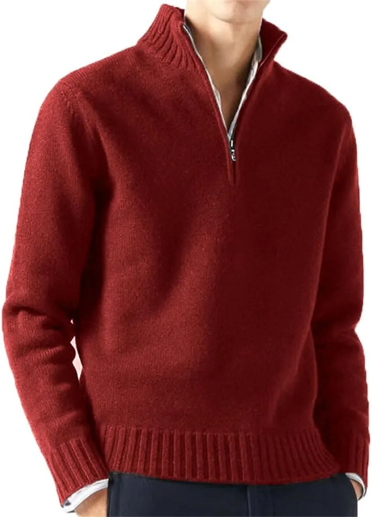 Мужской полузастегивающийся свитер с длинным рукавом
Мужской полузастегивающийся свитер с длинным рукавом