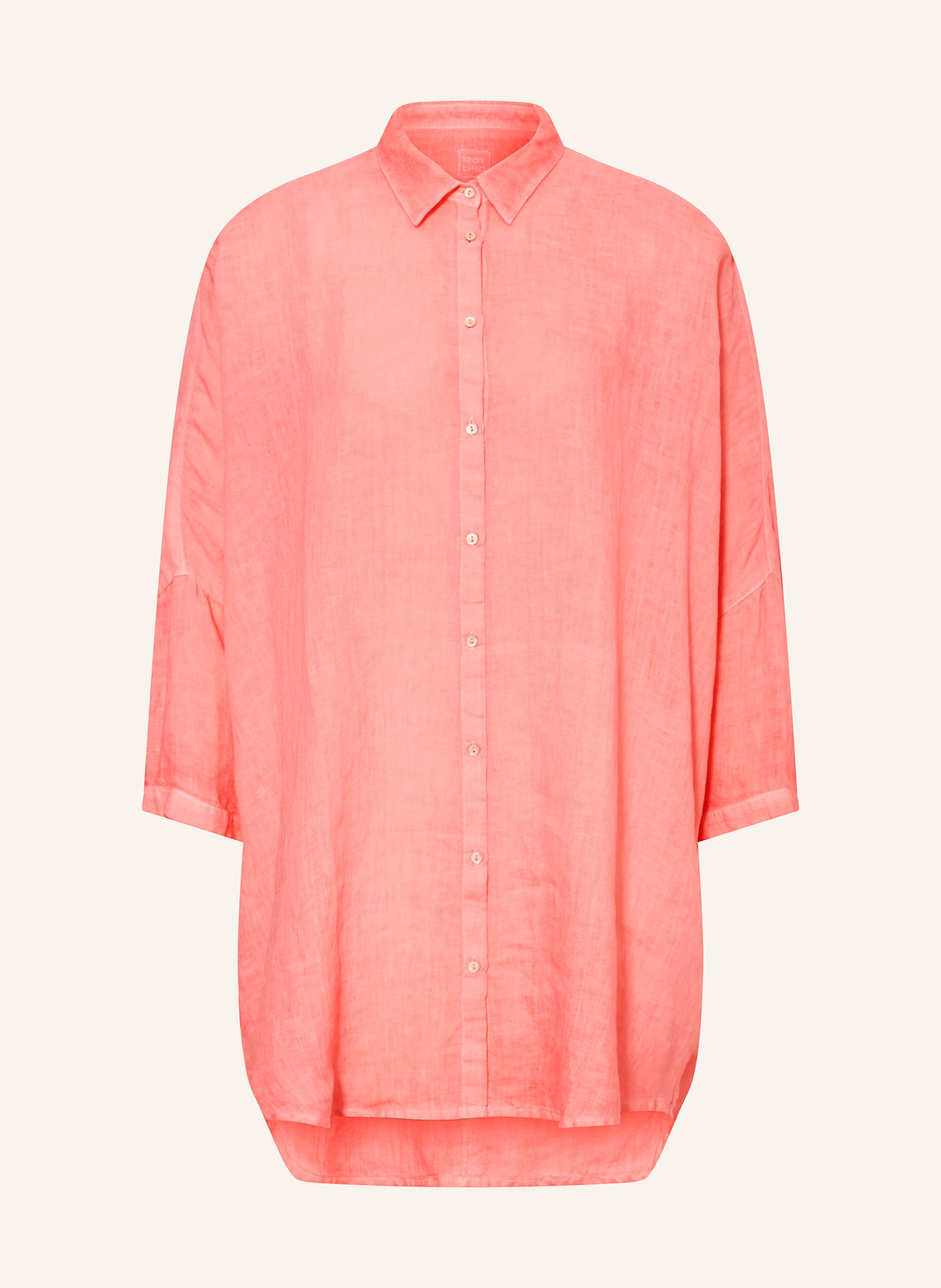 Блузка-Рубашка свободного кроя из льна с рукавами 3/4 120%Lino, розовый
Блузка-Рубашка свободного кроя из льна с рукавами 3/4 120%Lino, розовый