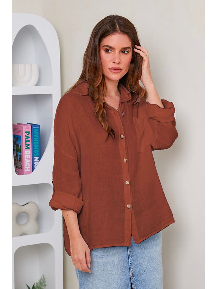 Рубашка Rodier Lin, коричневый
Рубашка Rodier Lin, коричневый