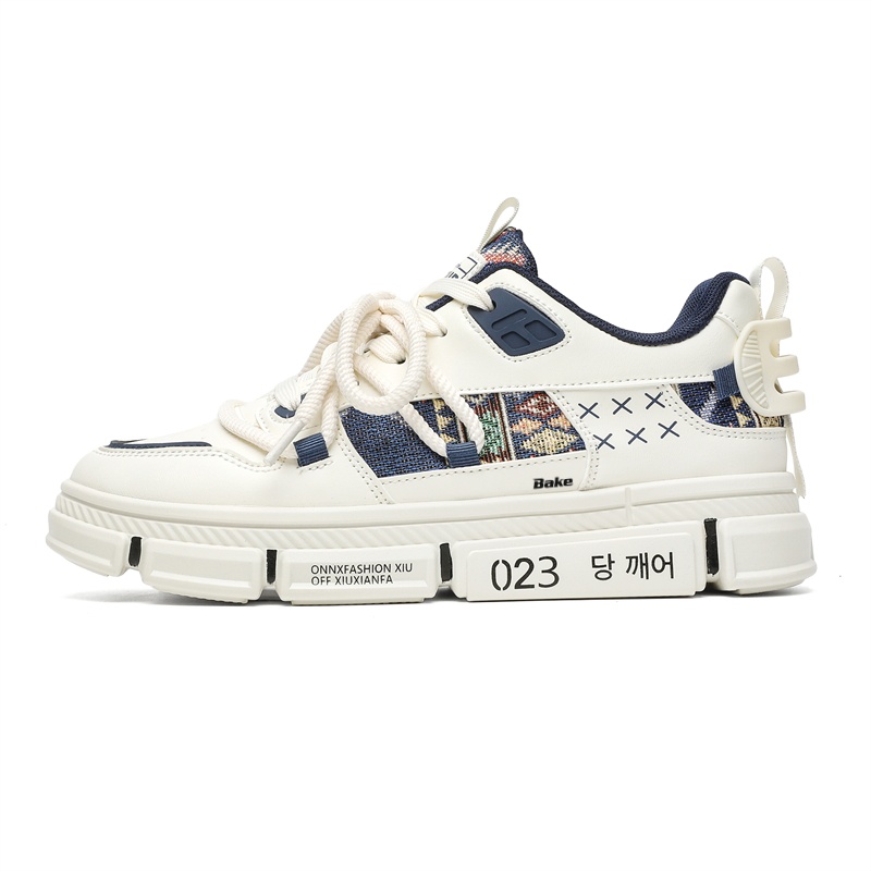 Нескользящие и износостойкие низкие кроссовки для скейтбординга, увеличивающие рост, для мужчин BAKE, Beige Blue
Нескользящие и износостойкие низкие кроссовки для скейтбординга, увеличивающие рост, для мужчин BAKE, Beige Blue