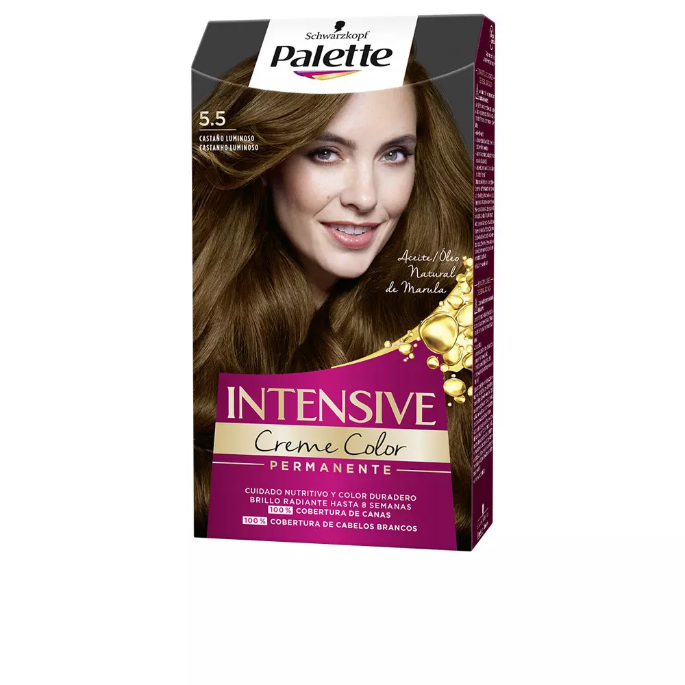 Краска для волос Palette intensive tinte Palette, цвет 5.5-castaño luminoso, 1 шт.
Краска для волос Palette intensive tinte Palette, цвет 5.5-castaño luminoso, 1 шт.
