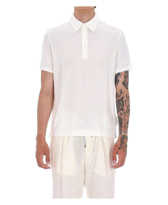 Белая рубашка поло из легкого хлопка Ballantyne, белый
Белая рубашка поло из легкого хлопка Ballantyne, белый