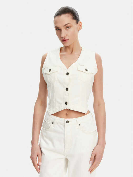 Жилет стандартного кроя W5GN74 D5M62 Guess, белый
Жилет стандартного кроя W5GN74 D5M62 Guess, белый