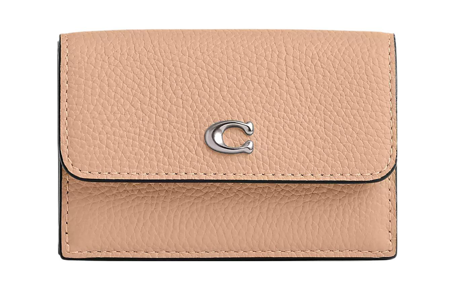 Кошелек-книжка из галечной кожи с монетницей миниатюрный женский серебристый и светло-желтый COACH
Кошелек-книжка из галечной кожи с монетницей миниатюрный женский серебристый и светло-желтый COACH