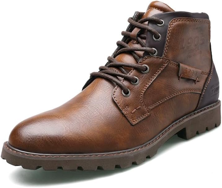 Мужские ботинки Hhhchpm Oxford Dress, повседневные мужские ботинки, шнуровка, боковая молния, мотоциклетные армейские ботинки до щиколотки для мужчин, коричневый
Мужские ботинки Hhhchpm Oxford Dress, повседневные мужские ботинки, шнуровка, боковая молния, мотоциклетные армейские ботинки до щиколотки для мужчин, коричневый