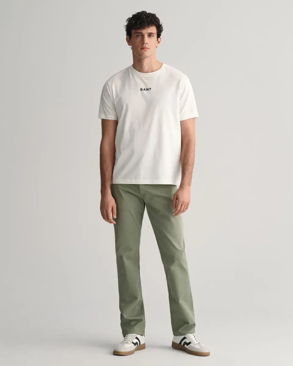 Мужские прямые джинсы классической посадки зеленого цвета Gant
Мужские прямые джинсы классической посадки зеленого цвета Gant