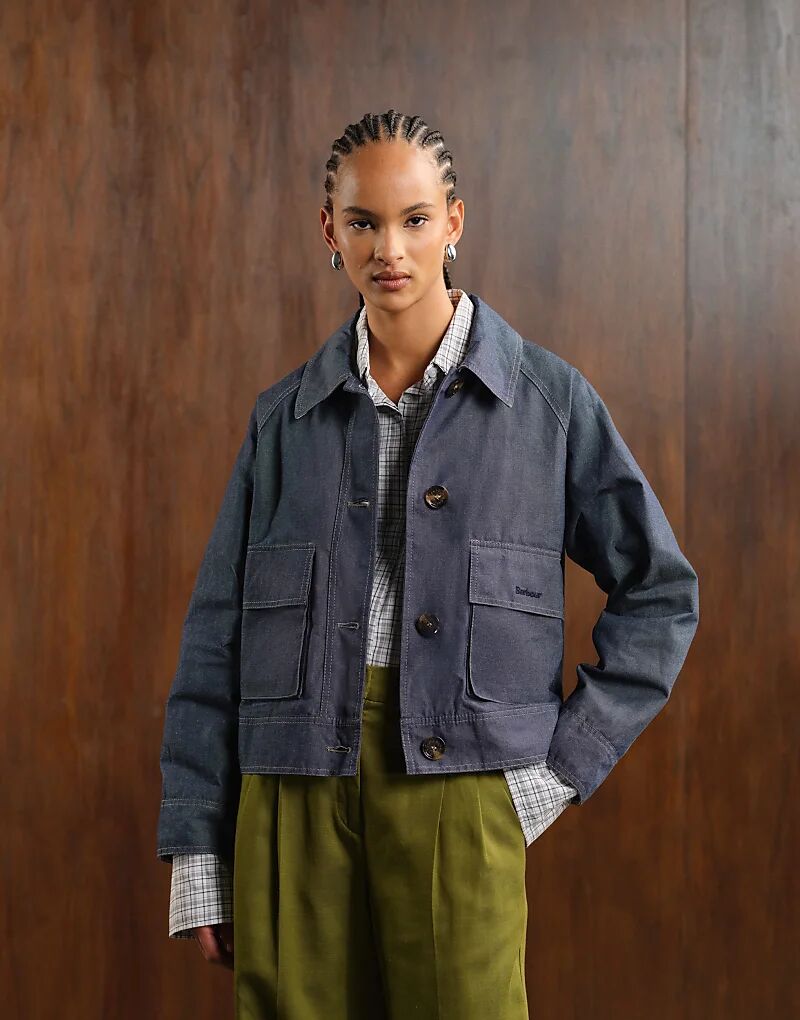 Куртка-полуторка Barbour цвета индиго/мешковина в клетку тартан
Куртка-полуторка Barbour цвета индиго/мешковина в клетку тартан