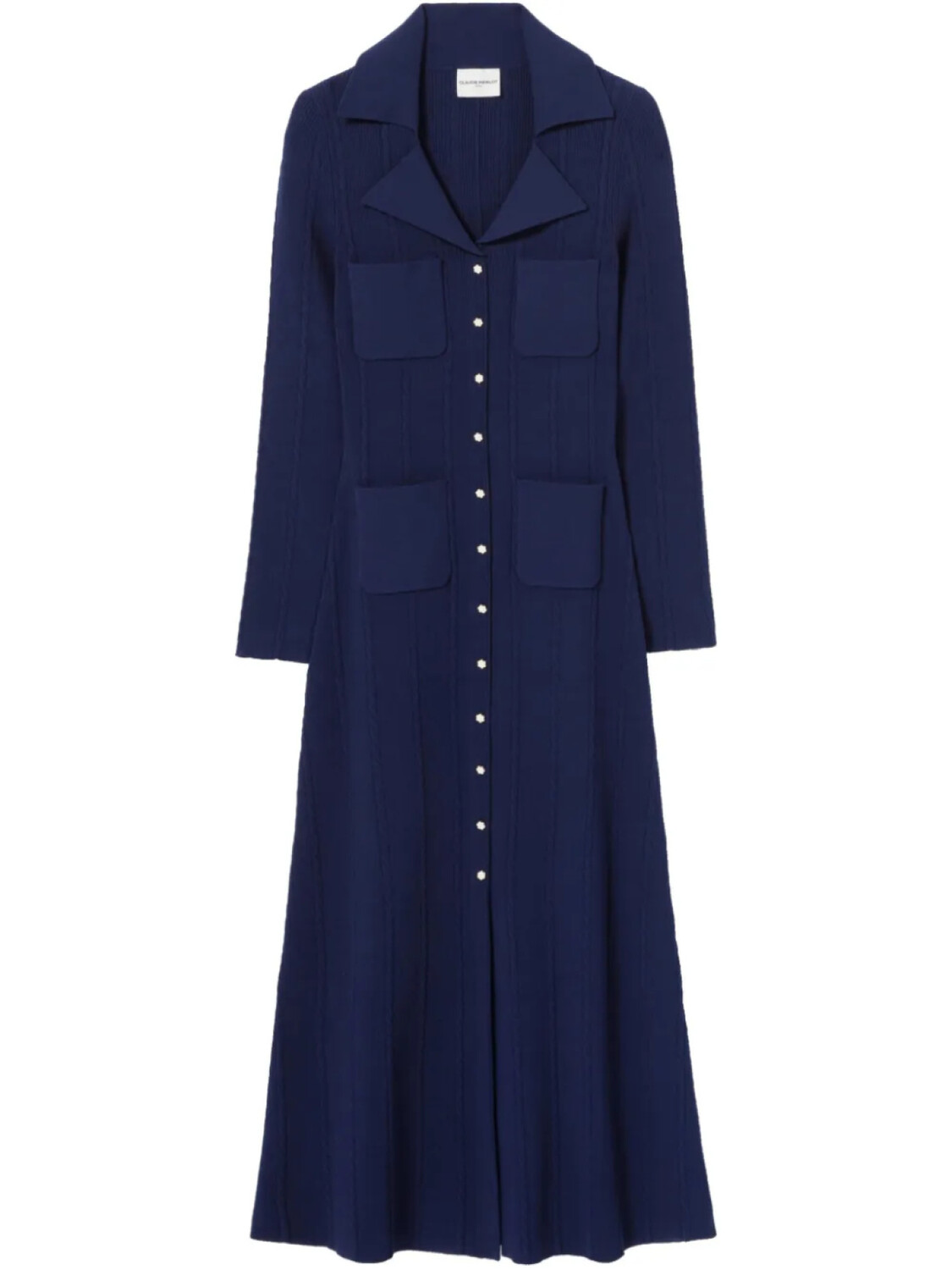 Claudie Pierlot платье макси в рубчик, синий
Claudie Pierlot платье макси в рубчик, синий